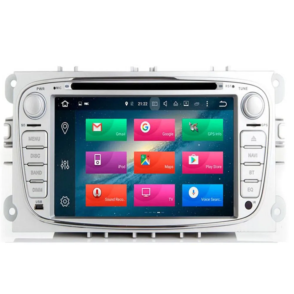 Cheap 2 din Android Car DVD Multimedia Player GPS Navi For Ford For Focus2 Mondeo Galaxy Wifi Audio Radio Stereo Head Unit Free Canbus 2