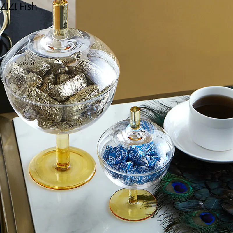 Европейский стиль прозрачная стеклянная Рождественская ваза для конфет с