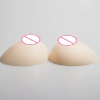 

White A Cup 500g/pair Artificial Silicone Breast Forms Fake Boobs False Silicone Crossdresser Transgender Enhancer Implant