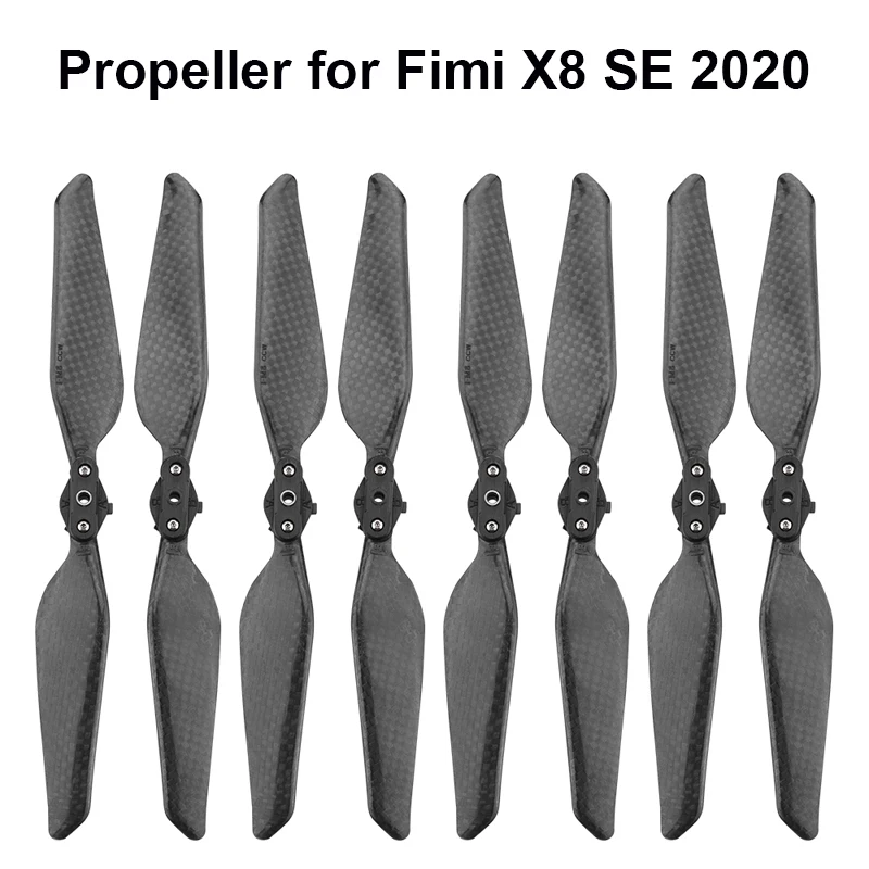 4/8pcs Quick Release Carbon Fiber Propeller for FIMI X8 SE 2020 Drone Replacement Blade Folding Props Spare Parts Accessories