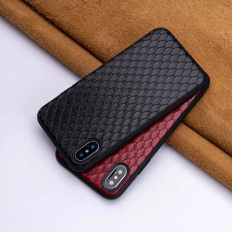 Тип яловая рыбья чешуя чехол для телефона для IPhone X XS Max XR для Apple 5 5S SE 6 6S 7 8 Plus защитный чехол для телефона