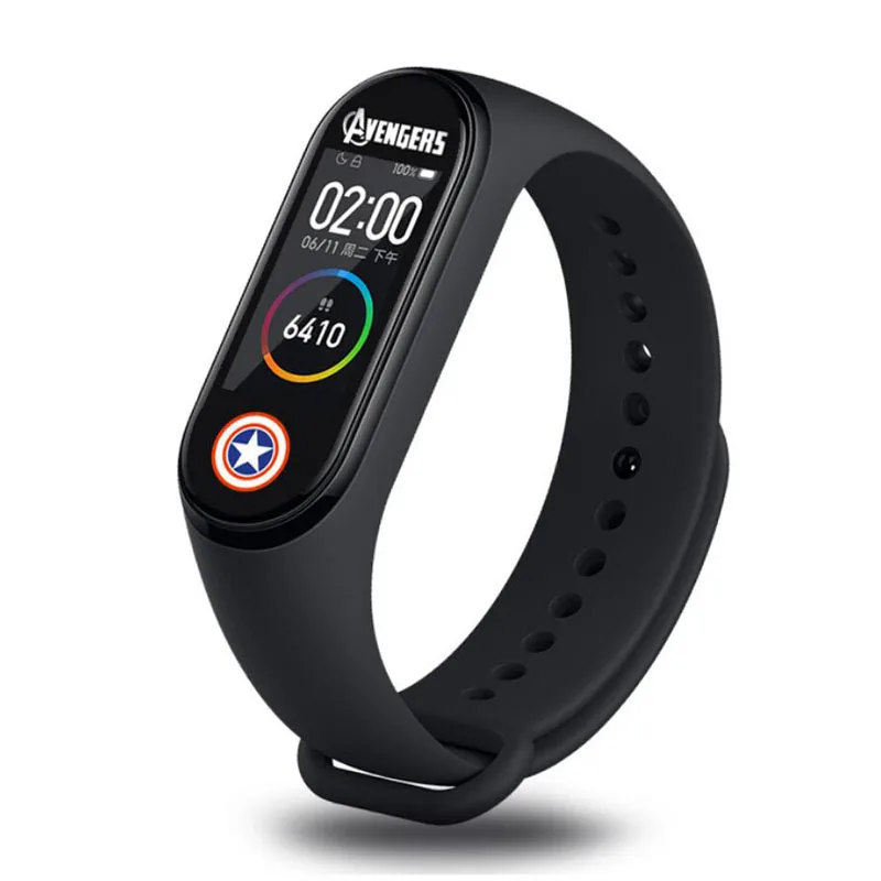 Крутая красочная защитная пленка Marvel super hero для Xiaomi mi браслет miband 4 Band4 mi band4 NFC полноэкранная Защитная крышка - Color: 18