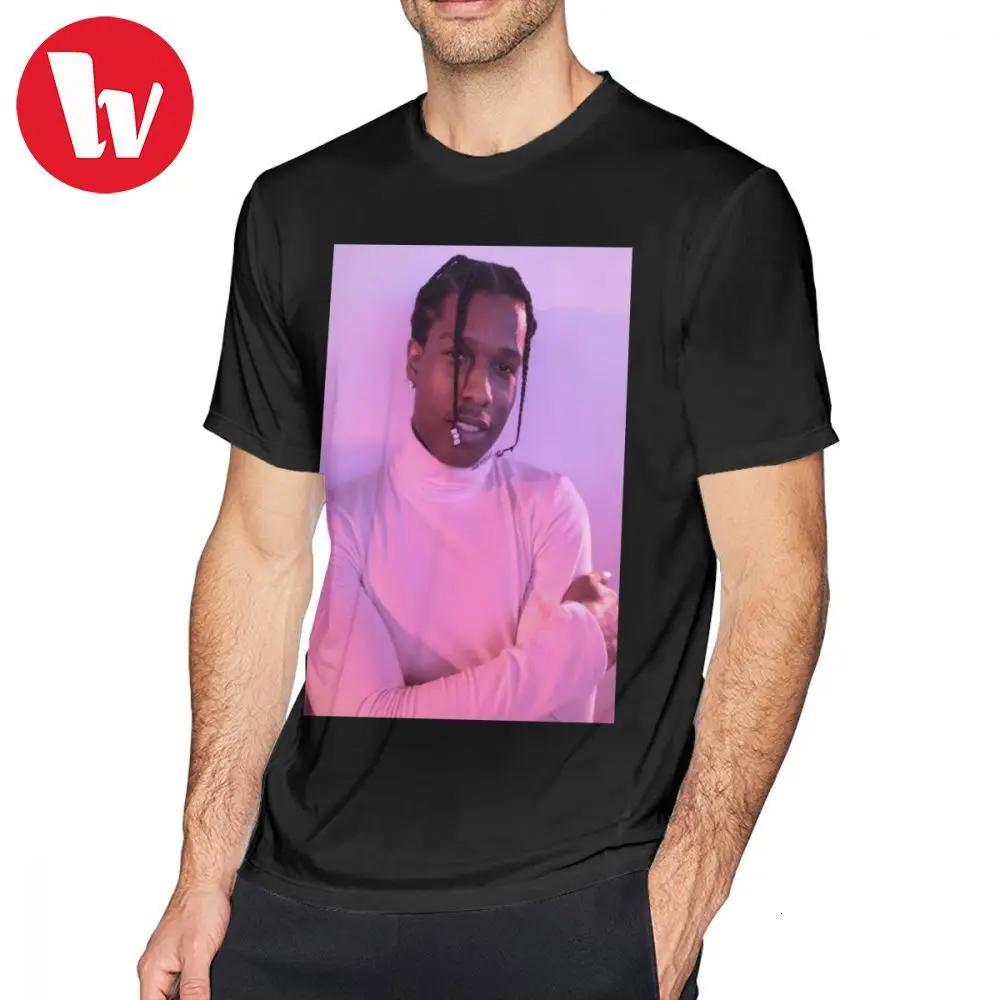 

Asap Rocky T Shirt Asap Rocky T-Shirt 4xl Short-Sleeve Tee Shirt Male Funny Printed Classic 100 Cotton Tshirt