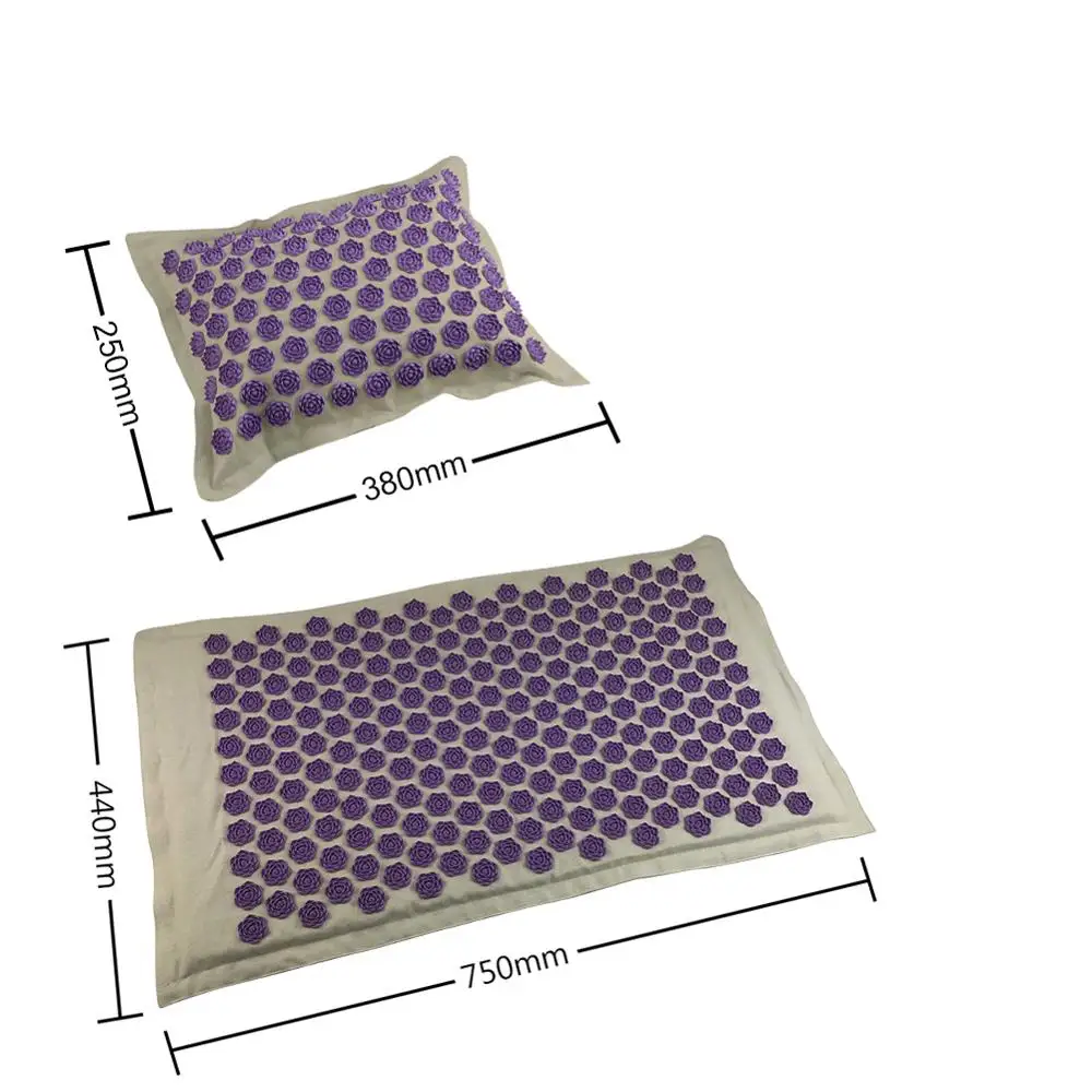 Массажные подушки акупрессурный мат, подушка для йоги, коврики для снятия боли в спине, шип, коврик для головы, шеи, спины, ног, антистрессовый игольчатый массажер - Цвет: 11 pillow mat