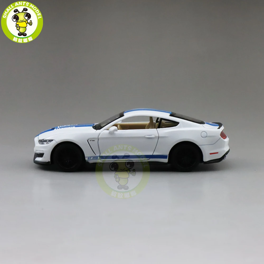 1/32 Ford Mustang Shelby GT350 литая модель автомобиля игрушки Дети Мальчики Девочки Подарки для детей - Цвет: White(no box)
