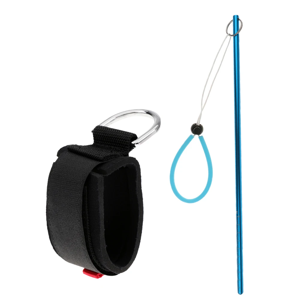 Safety Padded Scuba Diving Camera Wrist Strap Band+ Dive Stick Pointer Rod