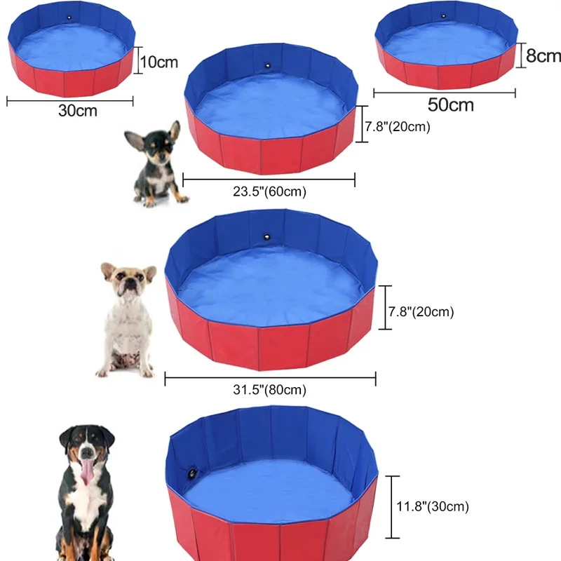 Dog Pool Foldable Dog Swimming Pool Pet Bath Swimming Tub Bathtub Pet