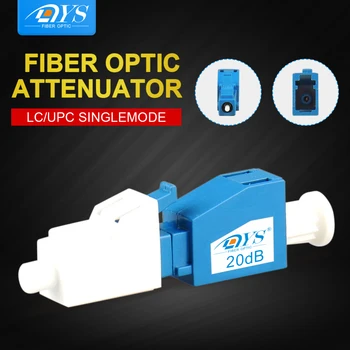 

10pcs LC/UPC Singlemode Fixed Fiber Optical Attenuator FTTH Plug Type Adapter 20dB Connector Fiber Coupler