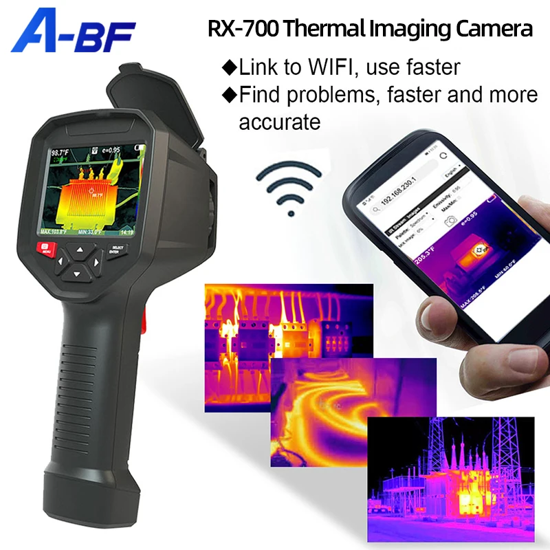 A-BF RX-700 Thermal Imaging Camera WIFI -20°C~550°C Infrared Thermal Imager for Phone 384*288 Pixels Temperature Thermometer