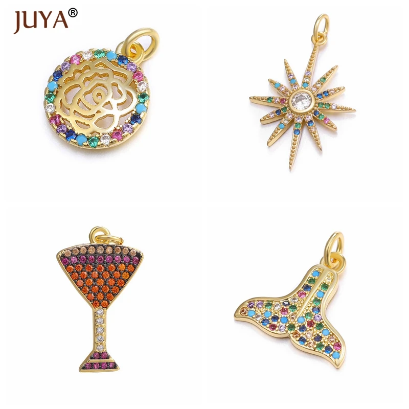 Модные подвески Juya для браслетов Изготовление ювелирных ожерелий