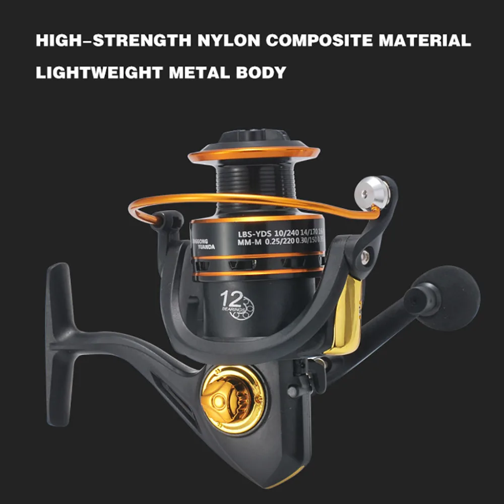 Spinning Reels Light Weight Ultra Smooth Powerful Spinning Fishing Reels DM4000 #4C04 (11)