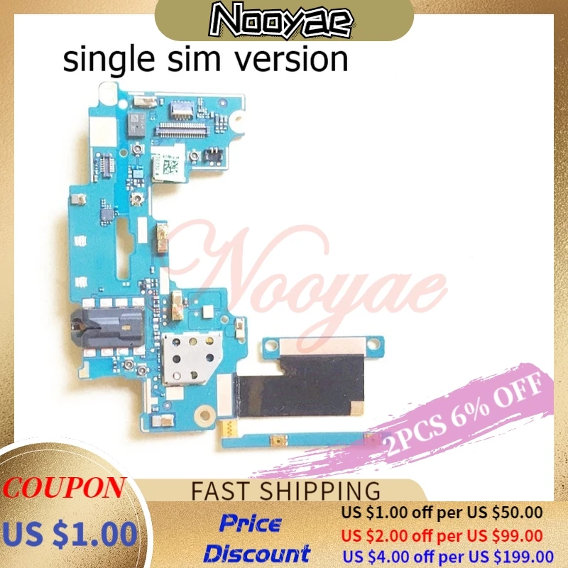 

Novaphopat 10Pcs/Lot Single Sim Version Earphone Audio Jack Board For HTC One M7 Headphone Volume FPC Flex Cable Ribbon