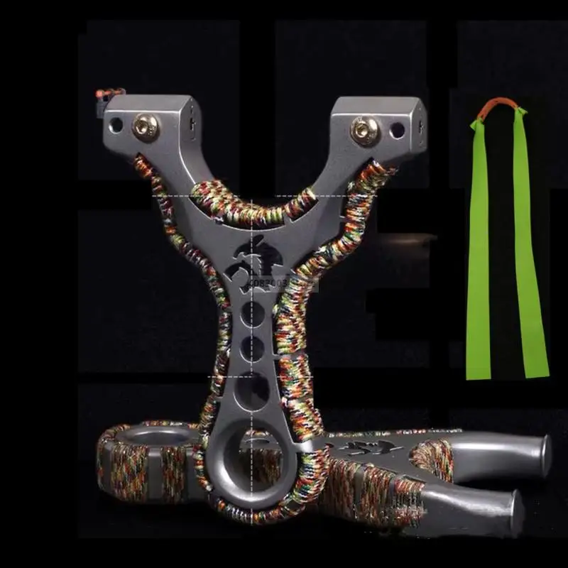Outdoor Hunting Catapult Tc21titanium Alloy Material Carved Design