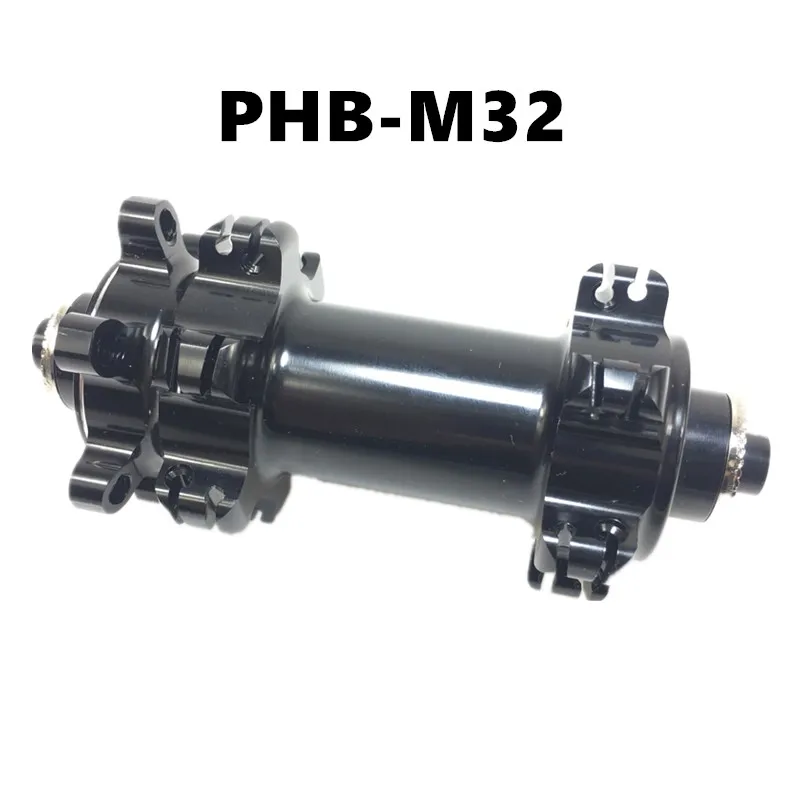 

CX straight pull bike Hub Powerway PHB-M32 thru MTB XC disc brake front hub O.L.D 100mm QR axle 24 holes Mountain bicycle Hub