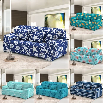 

1/2/3/4 Seat Cover Starfish Sofa Cover Living Room Cover Non-slip Cover Spandex Stretch Sofa Cover Pet-proof Protective Cover