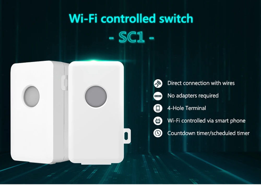 Broadlink SC1 умный дом Wi-Fi коммутатор модули автоматизации Wifi приложение 2,4 ГГц управление коробка синхронизации 2500 Вт для iOS 7,0/Android