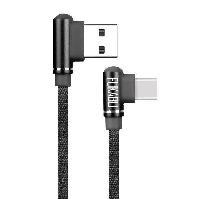 3A usb type C игровой кабель для быстрой зарядки для Xioami Redmi Note 7 USB-C кабель для samsung Galaxy A50 huawei Honor телефонный кабель Шнур - Цвет: Black