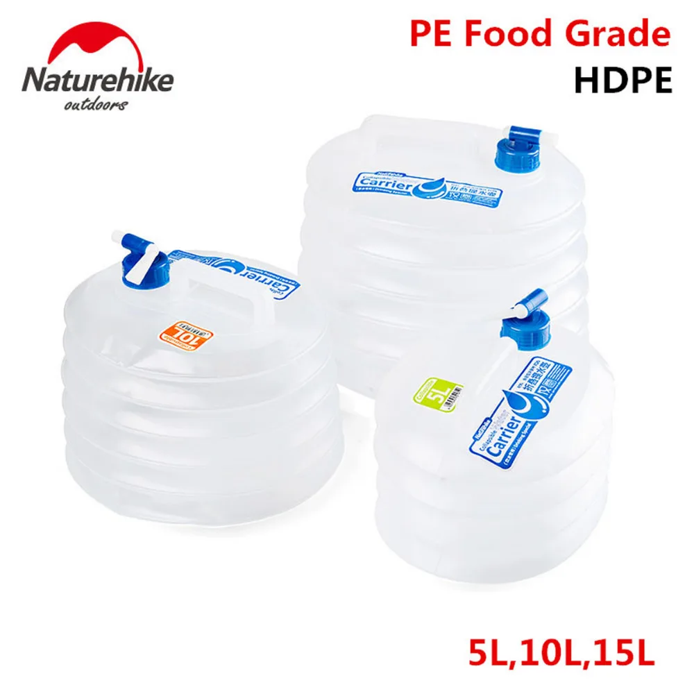 Походные сумки для воды 5/10/15L Открытый походный ультралегкий портативный контейнер для воды складной водный Кемпинг складное ведро