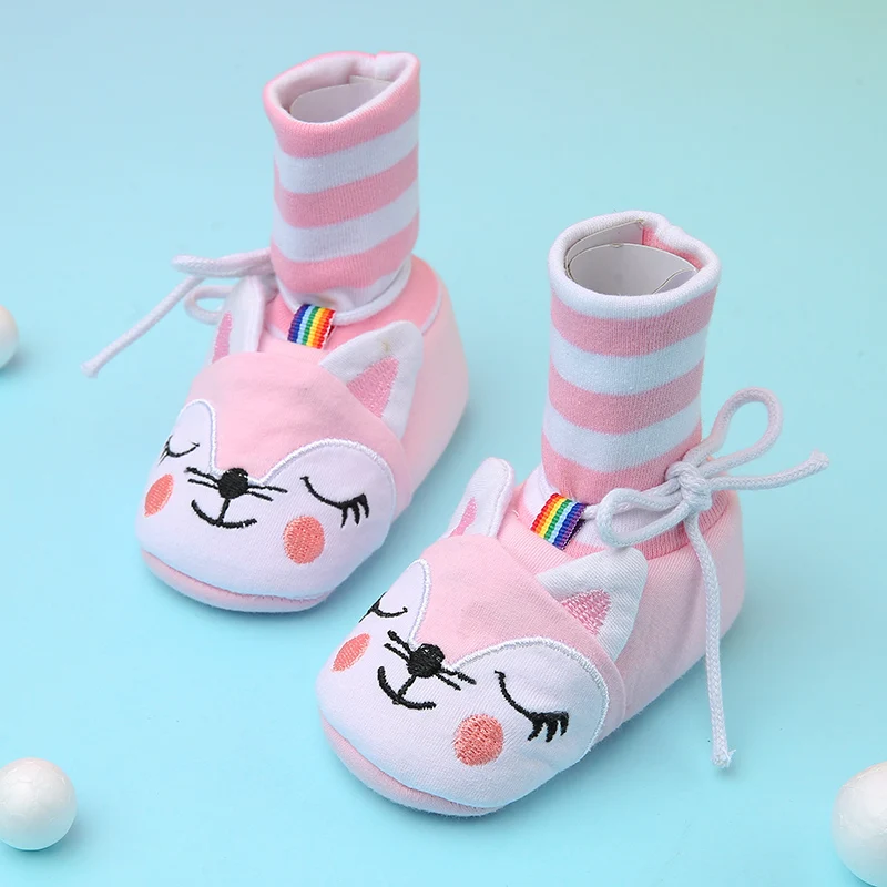 Мягкая удобная Уличная обувь для маленьких девочек и мальчиков; attipas same desig; кроссовки; bebe; обувь для первых шагов; брендовая нескользящая обувь для малышей - Цвет: Pink-fox