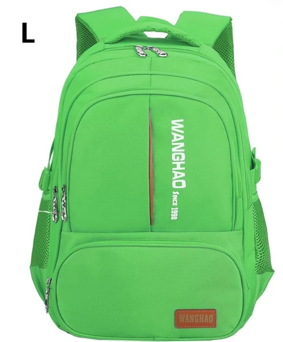 Children School Bags For Boys Girls High Quality Nylon Backpacks Lighten Burden On Shoulder For Kids Backpack Mochila Infantil - Цвет: L green