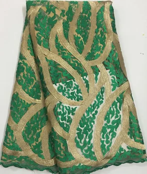 

african lace fabric 2020 high quality lace French Net Embroidery Tulle Lace Fabric For Nigerian Wedding Party Dress NGY002