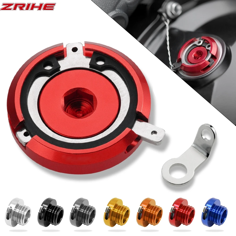 

For DUCATI 848 1098 1198 2007-2011 Motorcycle accessories CNC M20*2.5 Engine Oil Filter Cover Oil Plug Cap Bolt 2008 2009 2010