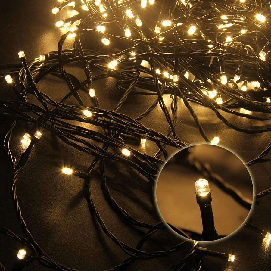 10M 20M 30M 50M 100M Waterproof LED String Lights 24V EU US Outdoor Garland for Christmas Trees Xmas Party Wedding Decoration