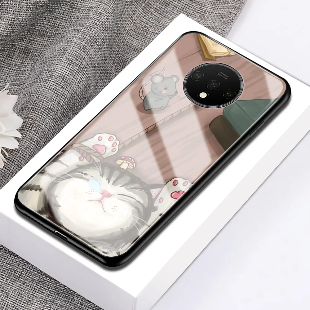 Чехол oneplus 7t смешной стиль кассета стеклянный чехол для 1+ 7t oneplus 7t Поддержка diy на заказ - Color: A56