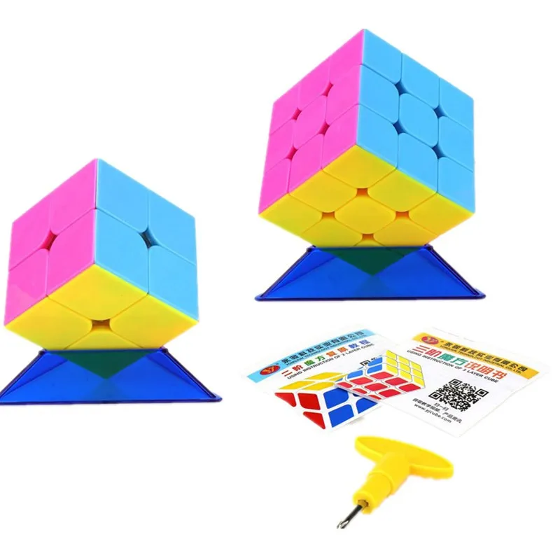 YongJun YJ 2x2x2 3x3x3 4x4x4 5x5x5 Набор Профессиональный Многоцветный магический куб костюм ультра-Гладкий скоростной Головоломка Куб детские игрушки подарок