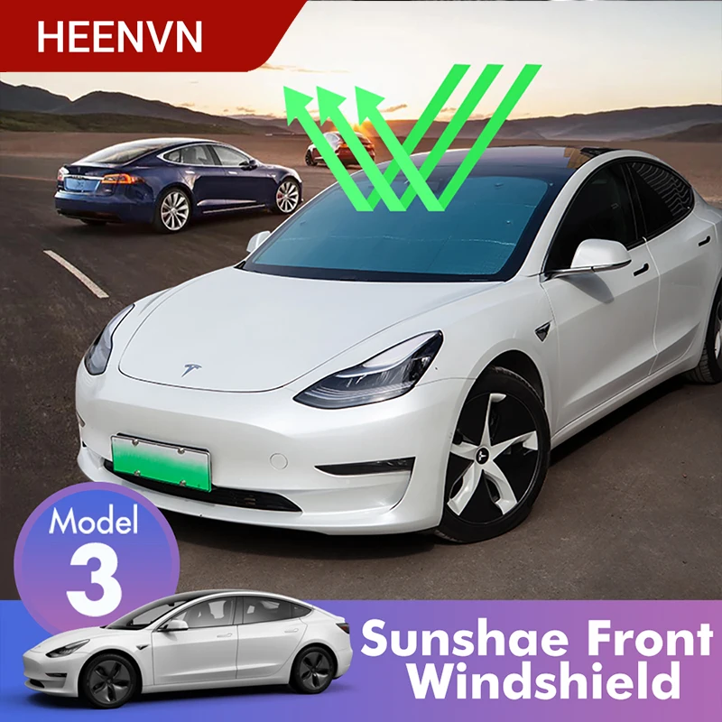 Автомобильные солнцезащитные очки Heenvn Model3 лобовое стекло для Tesla Model 3 аксессуары