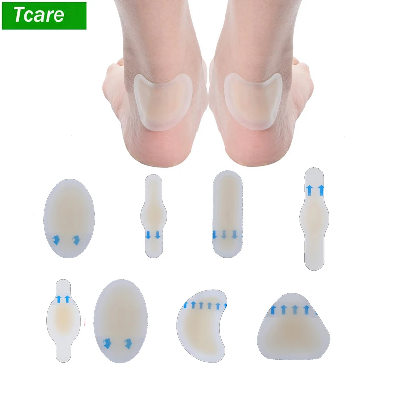 Tcare 8pcs/set Foot Care Blister Gel Guard Adhesive & Waterproof Foot