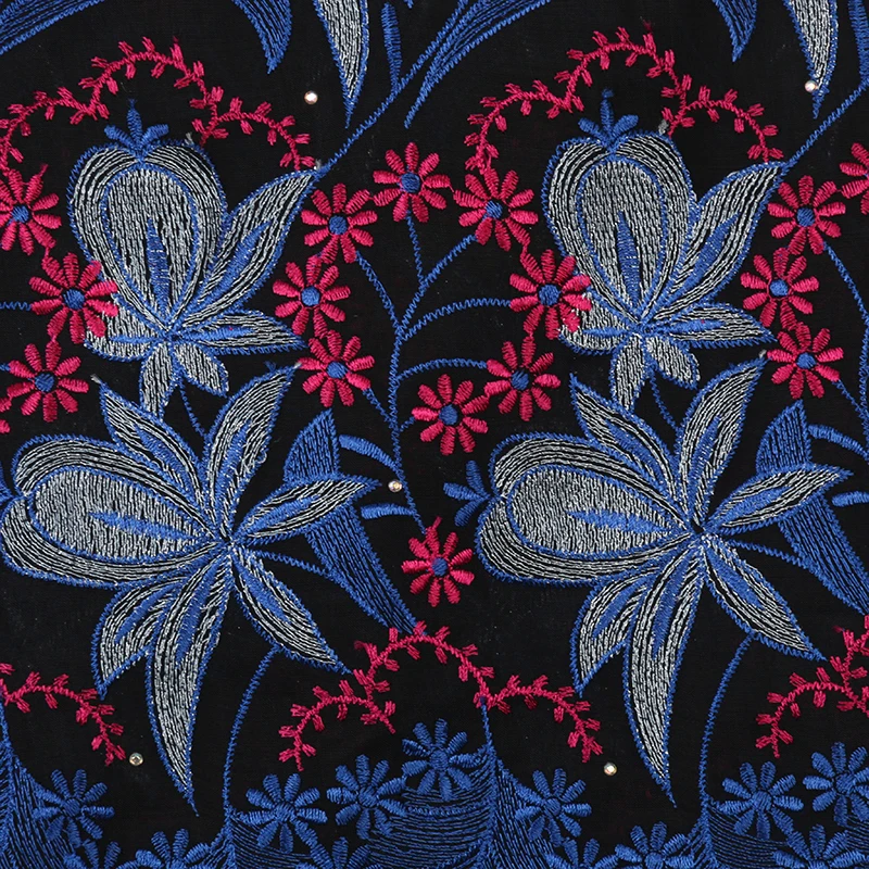 Swiss Voile Lace In Switzerland Cotton Lace High Quality Embroidery African Dry Lace Fabric For Nigeria Man Lace Fabric QF2772B