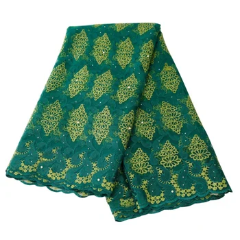 

5 Yards African Lace Net Fabrics With Embroidered Beading Flowers For Party Dress Formal Wedding Dress 9 Colors African Fabric