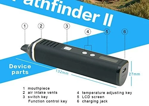 Benecig Dry Herb Vaporizer Pathfinder Black 3