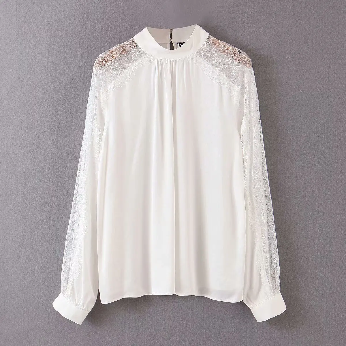 Новая атласная Женская блузка Топы Блузы-водолазки одежда Blusas Camisas Mujer