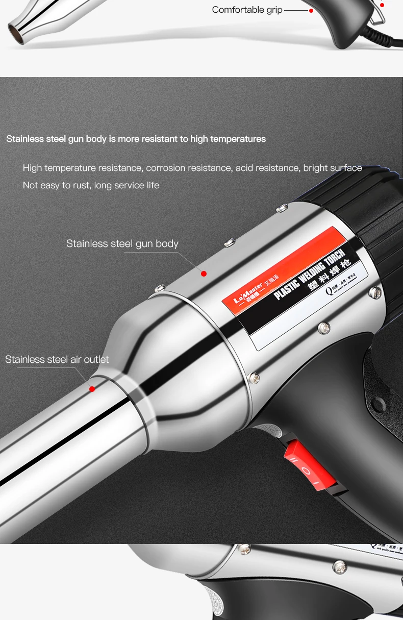 AIRAJ Высокая мощность Тепловая пушка бытовой Регулируемый горячий и холодный ветер автомобильный пластиковый сварочный инструмент для ремонта труб