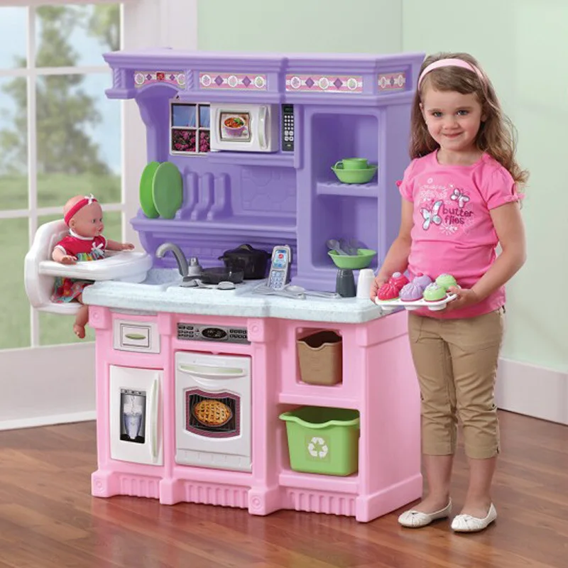 

America Step2 Kitchen Children Play House Model Kitchen Tableware Small Baker Kitchen 8251