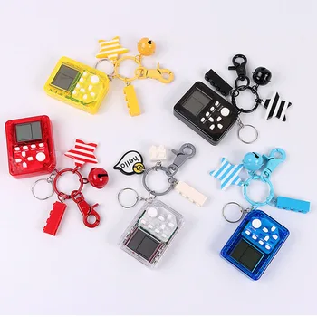 

1PC Stylish Fancy Creative Mini Tetris Game Machine Keychains Bag Car Pendant Key Chain Fancy Toy Key Ring Amazing Gift Keyrings