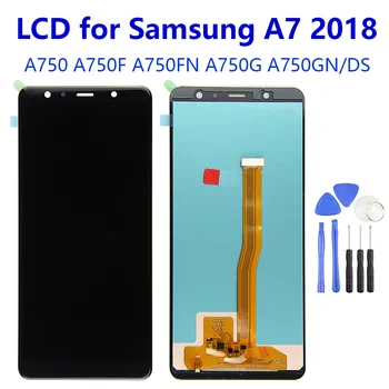 

6" TFT LCD For SAMSUNG Galaxy A7 2018 LCD A750 SM-A750F A750FN A750G A750GN/DS LCD Display Touch Screen Digitizer Assembly