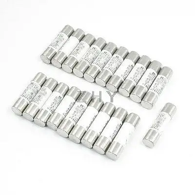 

20 Pcs AC 500V 2A RT14 RT18 R015 Ceramic Tube Cylindrical Fuse Link 10mm x 38mm
