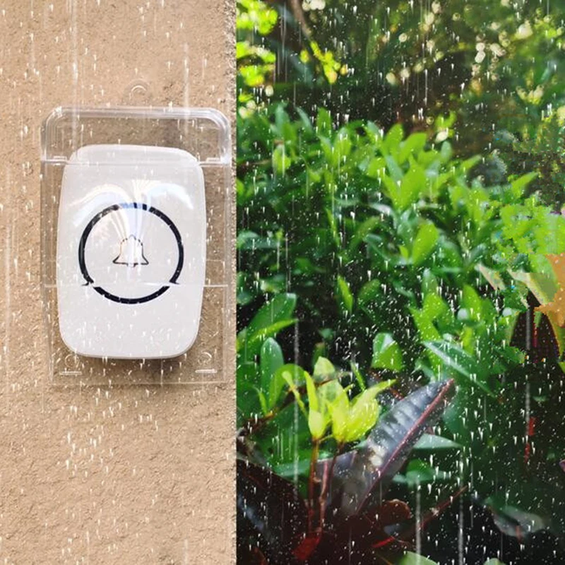 

Waterproof Cover Wireless Doorbell Door Bell Ring Chime Button Transmitter Cover