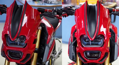 Передний головной светильник, обтекатель для Honda Grom MSX125SF лобовое стекло, головной светильник, Крышка Капота