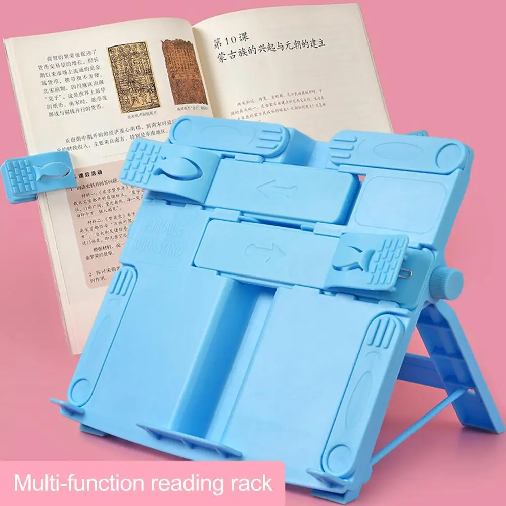

Portable Children Reading Stand Books Document Recipe Shelf Folding Cookbook Tablet Holder Organizer Rest Rack