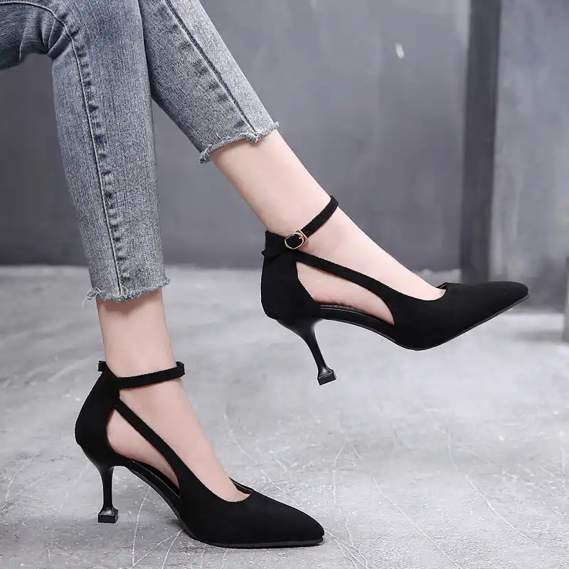 women solid thick heel elegant high heel cute work boots
