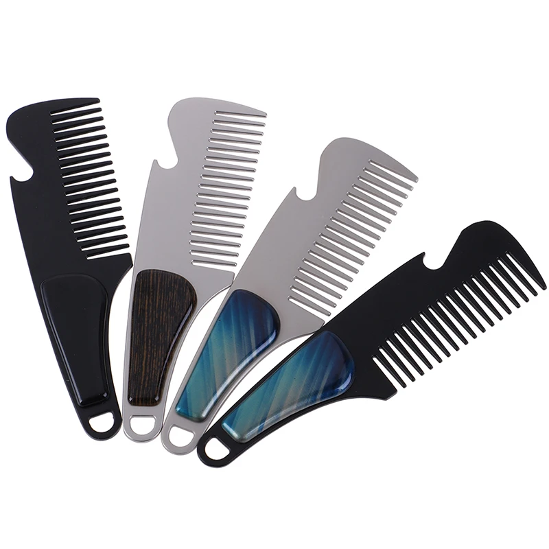 1Pcs Stainless Steel Beard Comb Men