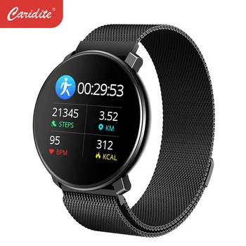 

Caridite Newest Product Body Temperature Smart Watch Bracelet Waterproof Man Relojes Inteligente Bluetooth Smartwatch Sport Band