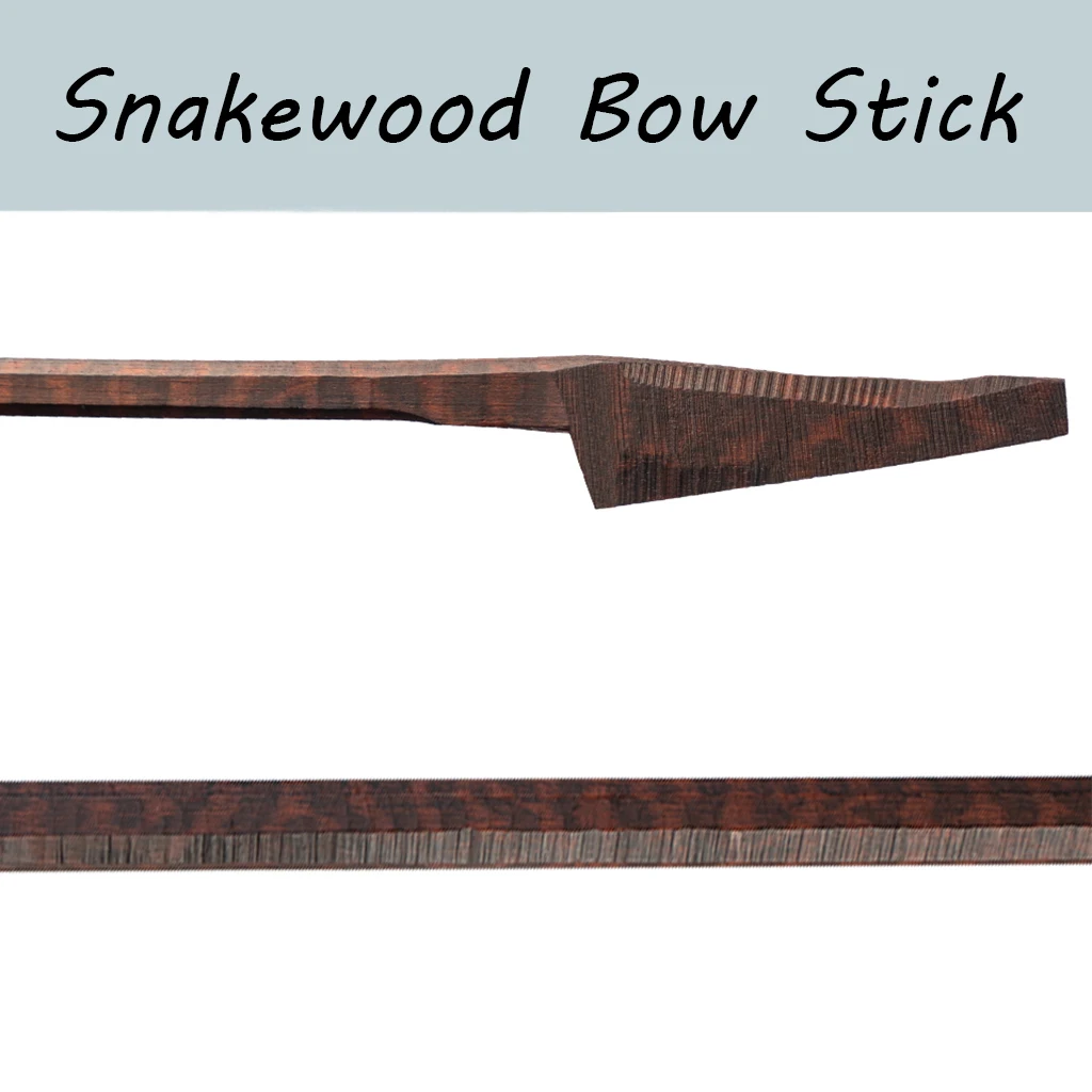 

Unvarnished 4/4 Violin Bow Stick Baroque Style Snakewood Violin Luither Tool Violin Bow 4/4 Stick