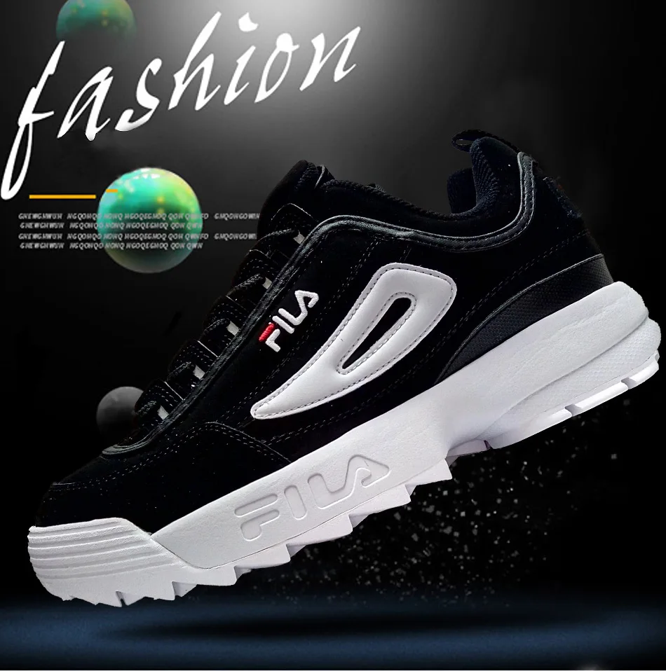 2018 FILA Disruptor II 2 Женские кроссовки новые самые стильные кроссовки для бега удобные уличные спортивные кроссовки