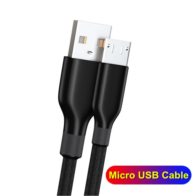 3 А USB кабель для быстрой зарядки для Iphone Ios TYPE-C смартфон кабель для передачи данных для Xiaomi Redmi micro зарядный кабель для samsung Android - Цвет: For Micro