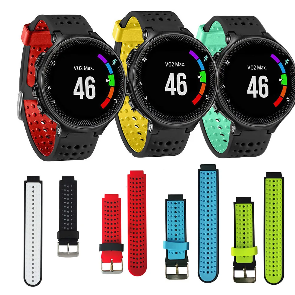 Сменный силиконовый ремешок для часов Garmin Forerunner 235 630 230 735 браслет умные